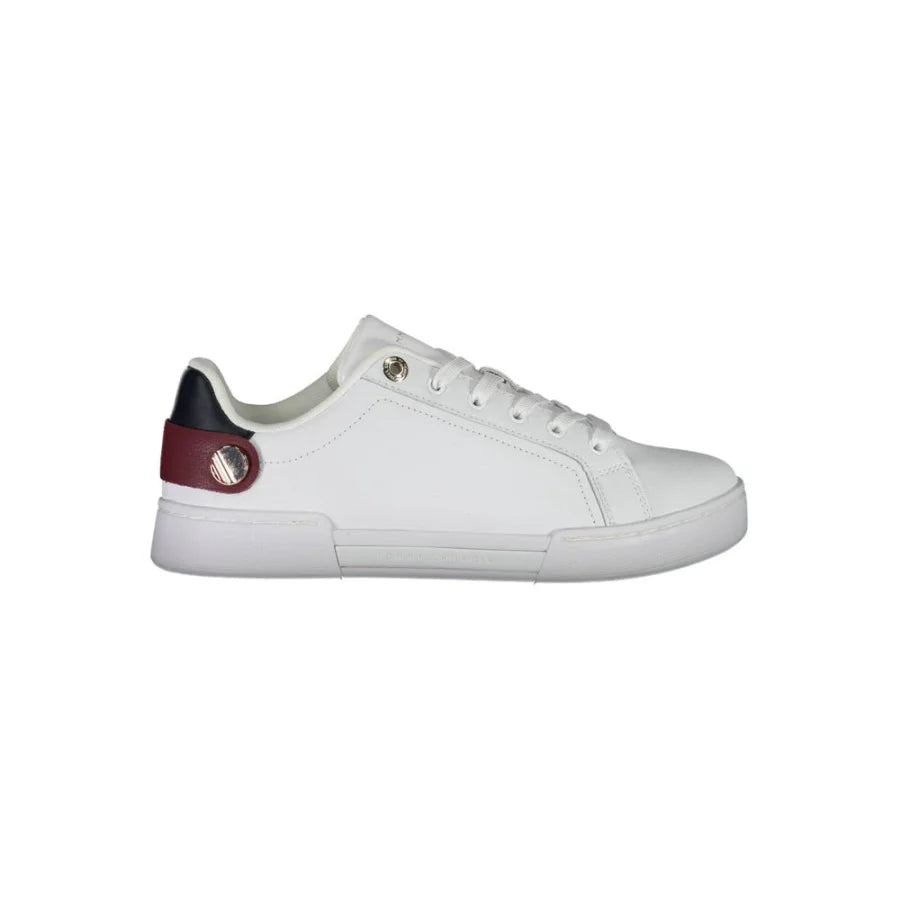 Tommy Hilfiger Bianco Polyurethane Women Sneaker