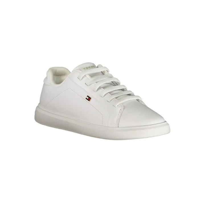Tommy Hilfiger Bianco Polyurethane Women Sneaker