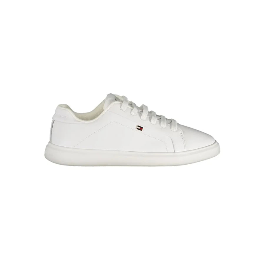 Tommy Hilfiger Bianco Polyurethane Women Sneaker