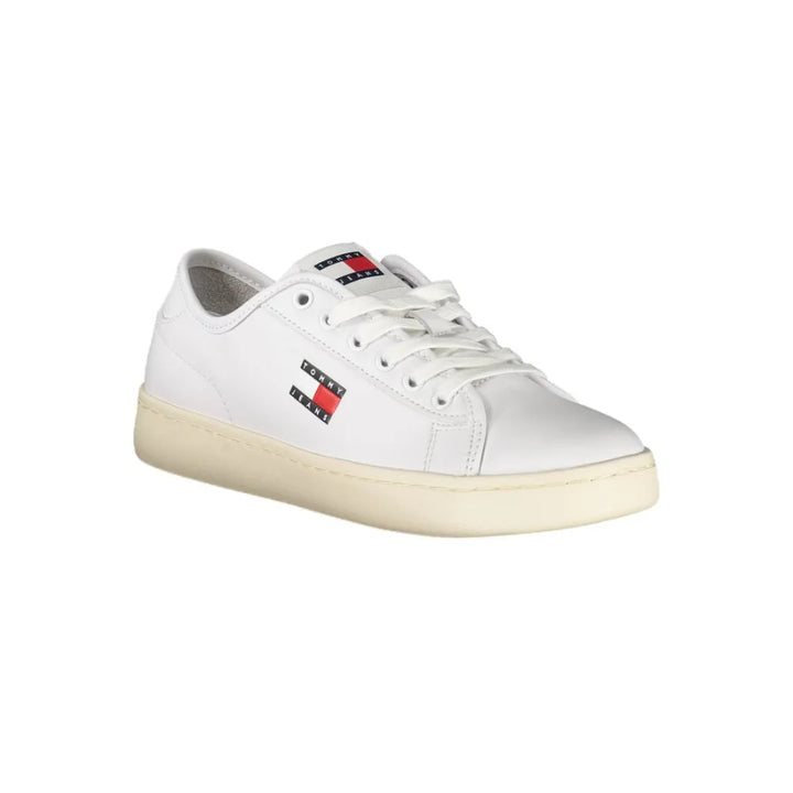 Tommy Hilfiger Bianco Polyurethane Women Sneaker