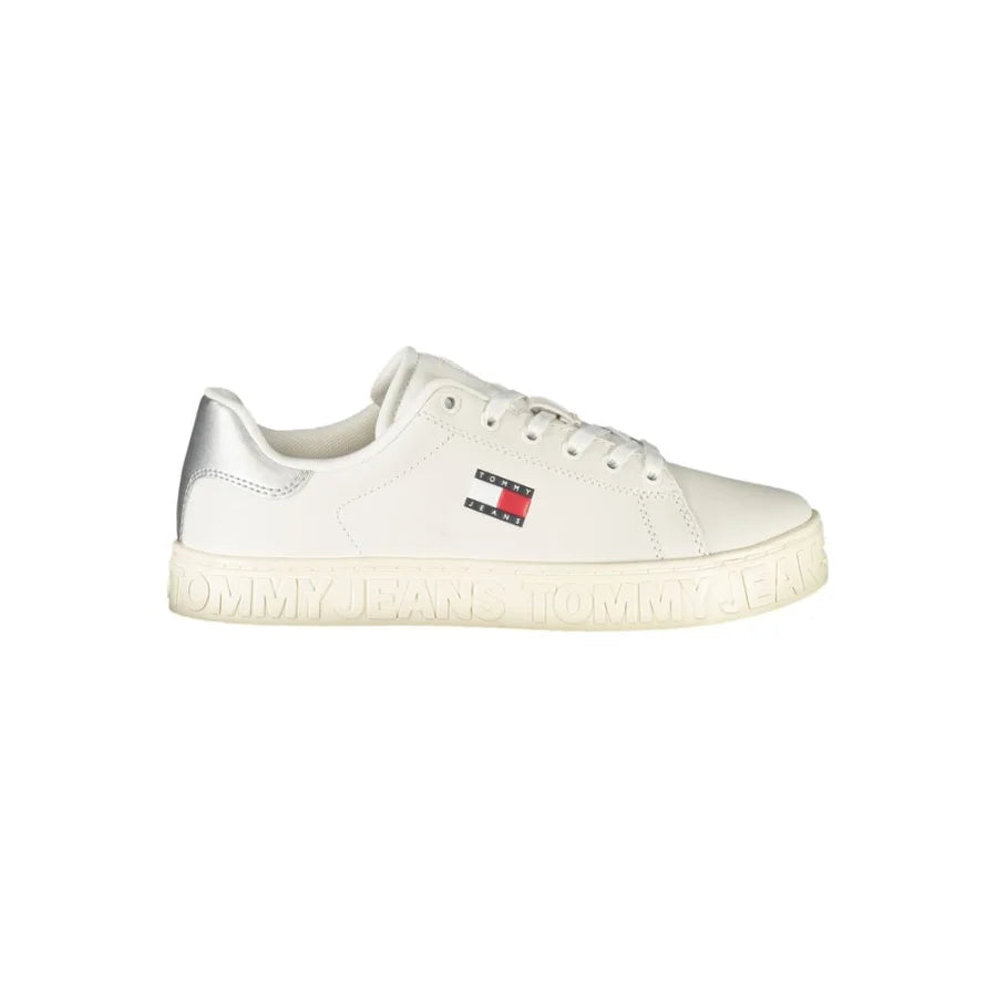 Tommy Hilfiger Bianco Polyurethane Women Sneaker