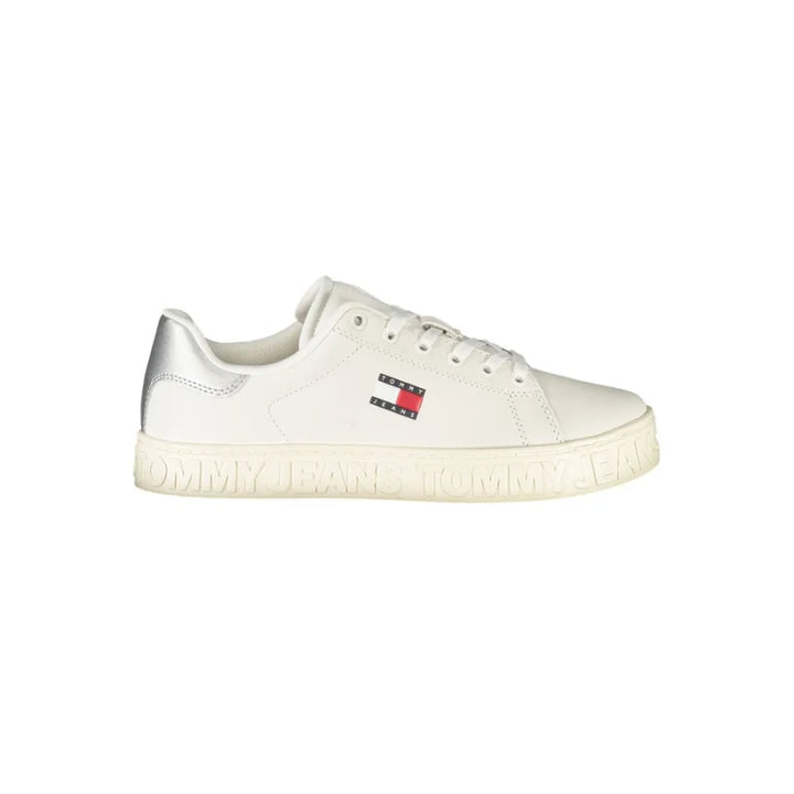 Tommy Hilfiger Bianco Polyurethane Women Sneaker