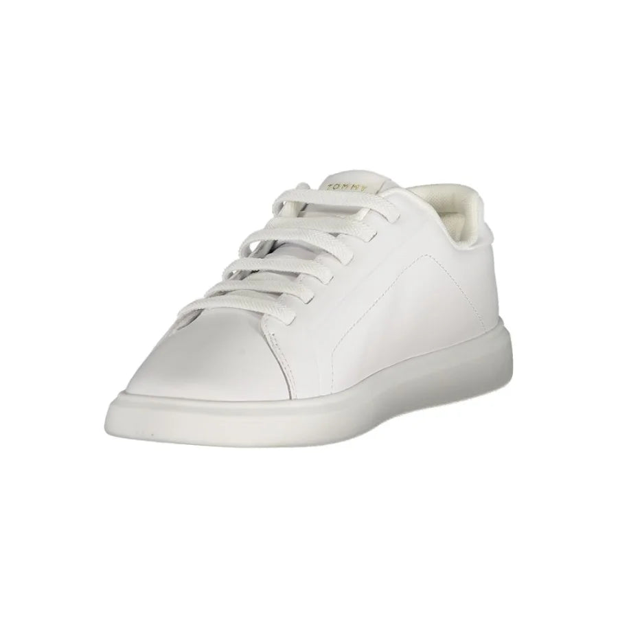 Tommy Hilfiger Bianco Polyurethane Women Sneaker