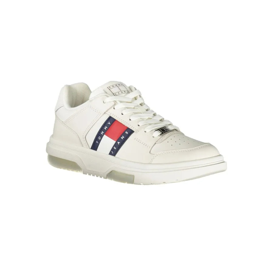 Tommy Hilfiger Bianco Polyurethane Women Sneaker