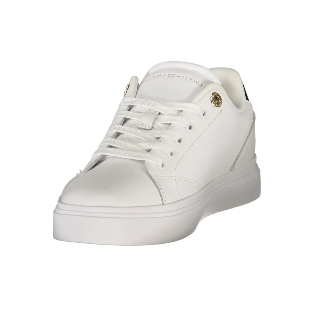 Tommy Hilfiger Bianco Polyurethane Women’s Sneaker