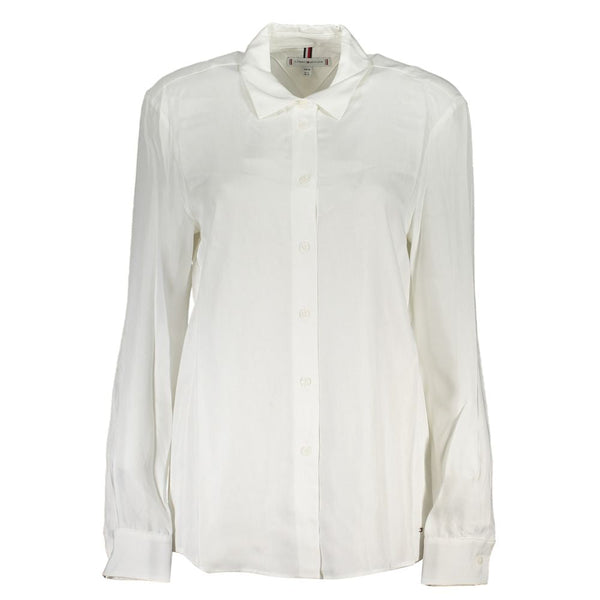 Tommy Hilfiger Shirts - Bianco Viscose Women Shirt