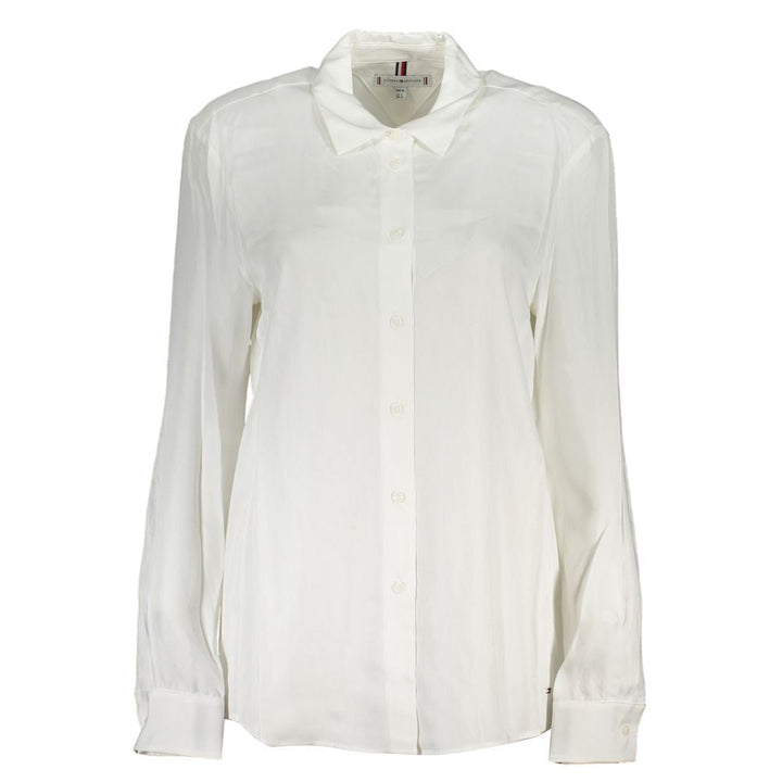 Tommy Hilfiger Shirts - Bianco Viscose Women Shirt