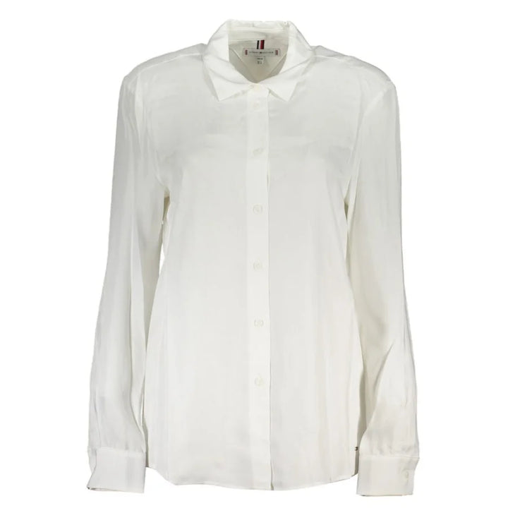 Tommy Hilfiger Bianco Viscose Women Shirt