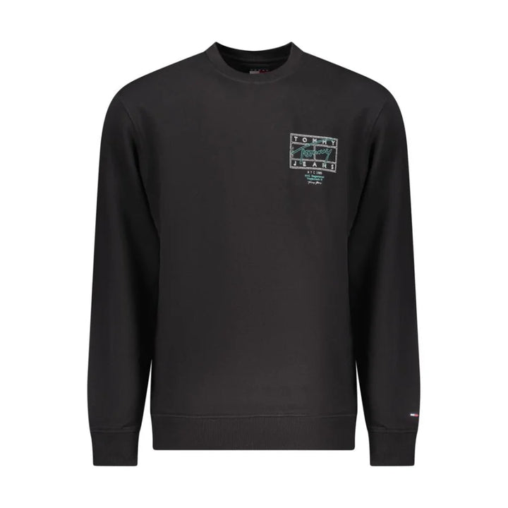 Tommy Hilfiger Black Cotton Men Sweatshirt