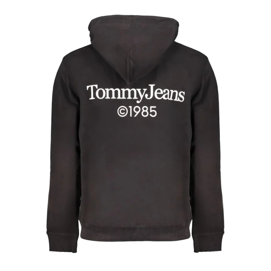 Tommy Hilfiger Black Cotton Men’s Sweatshirt Hoodie