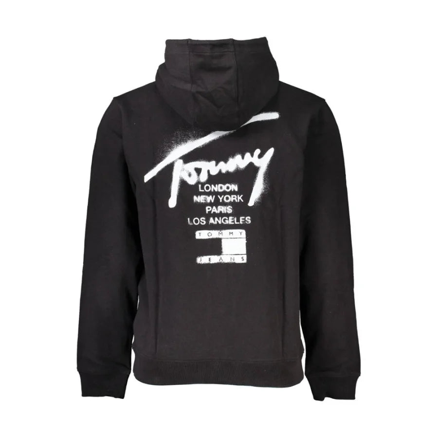 Tommy Hilfiger Black Cotton Mens Sweatshirt