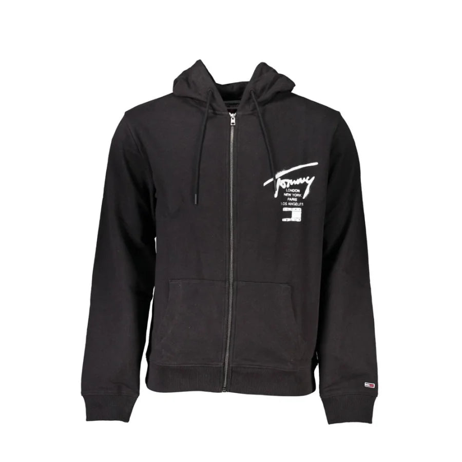 Tommy Hilfiger Black Cotton Mens Sweatshirt