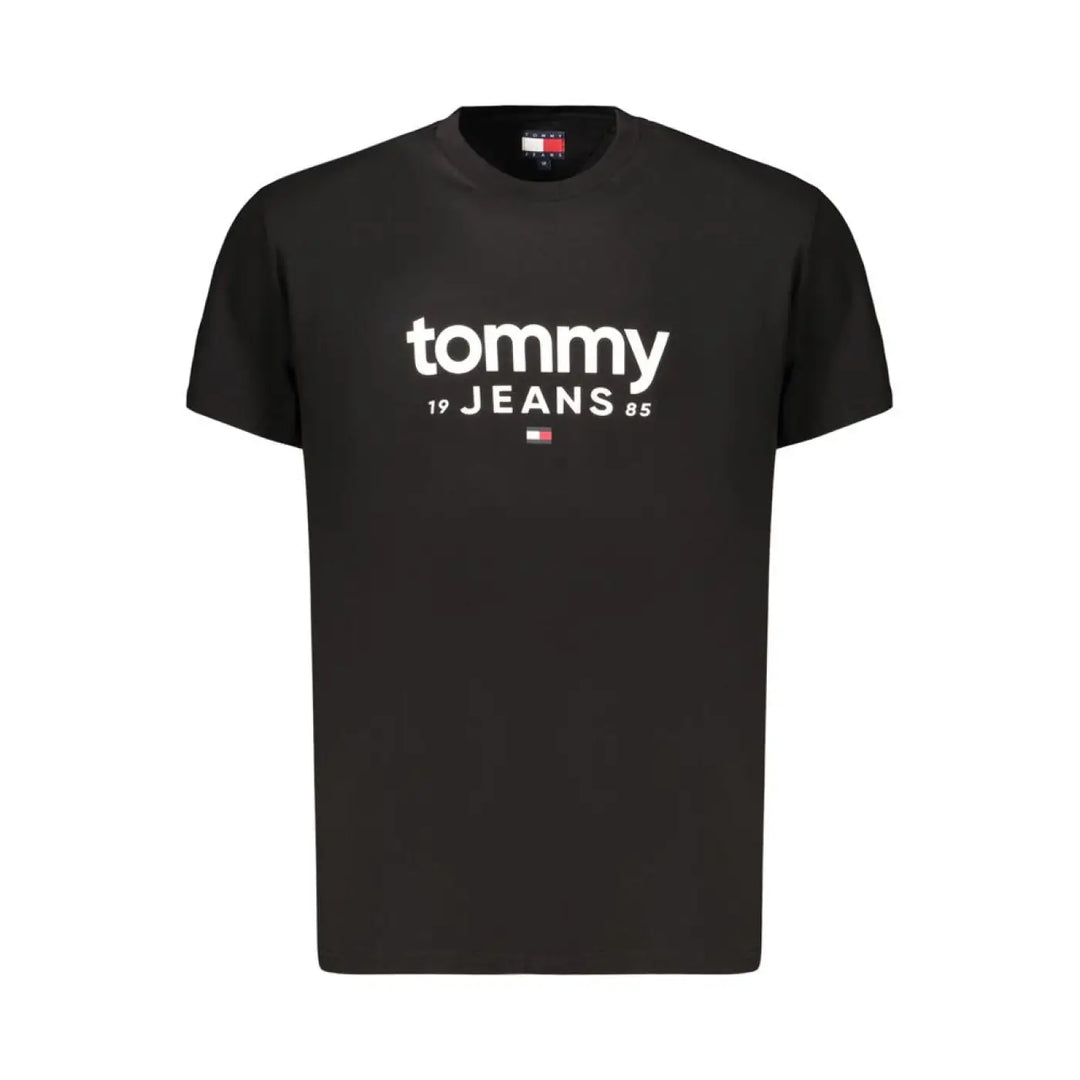Tommy Hilfiger Black Cotton Mens T-shirt