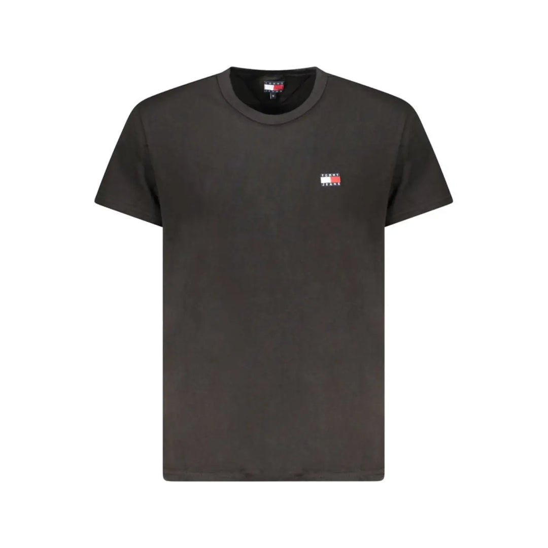 Tommy Hilfiger Black Cotton Men’s T-Shirt