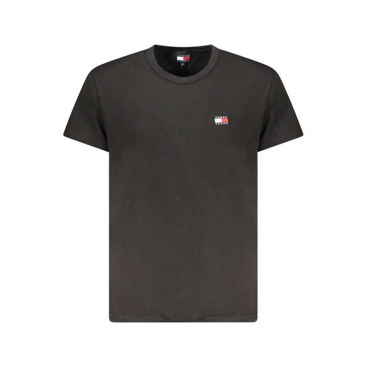 Tommy Hilfiger Black Cotton Men’s T-Shirt