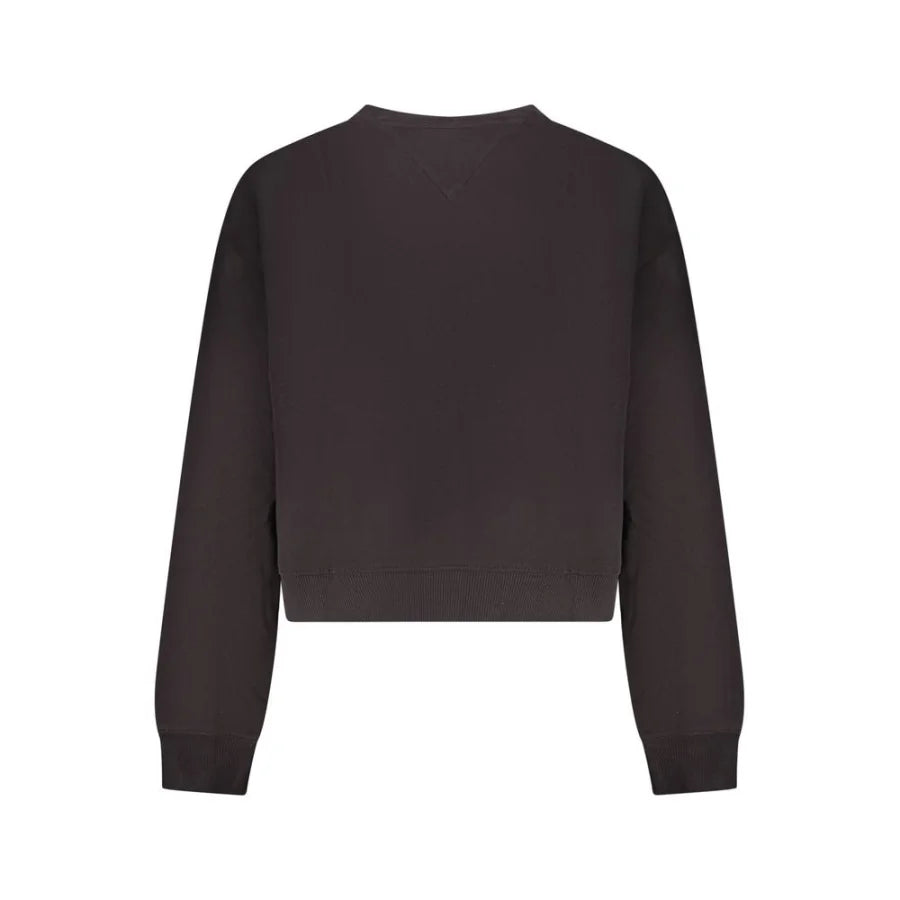 Tommy Hilfiger Black Cotton Women Sweatshirt