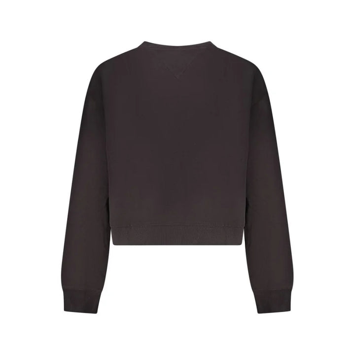 Tommy Hilfiger Black Cotton Women Sweatshirt