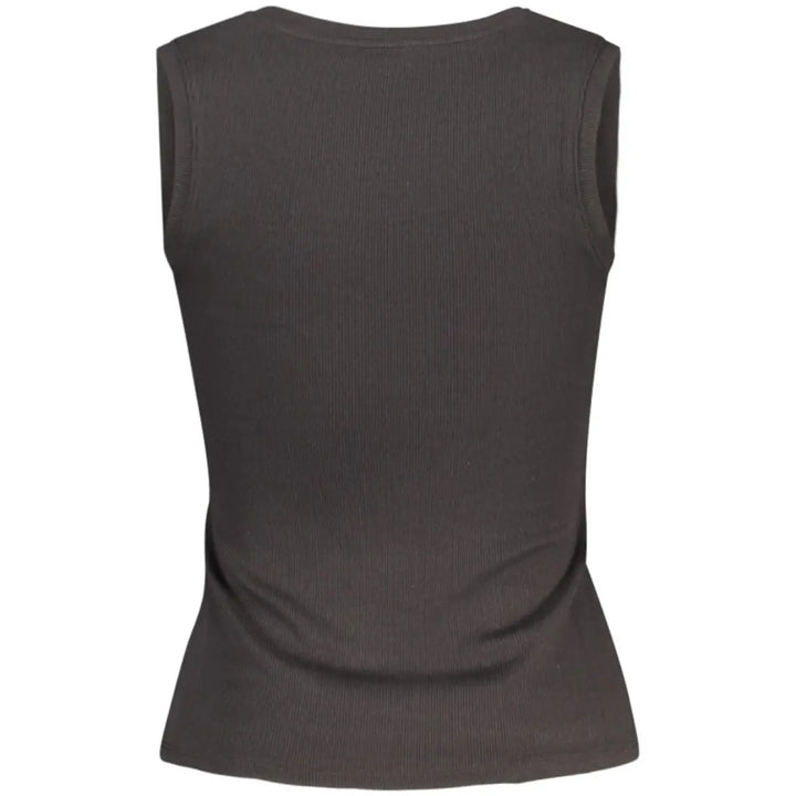 Tommy Hilfiger Black Cotton Women Tank Top