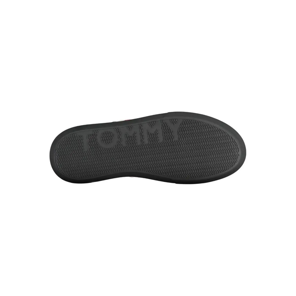 Tommy Hilfiger Black Leather Men Sneaker