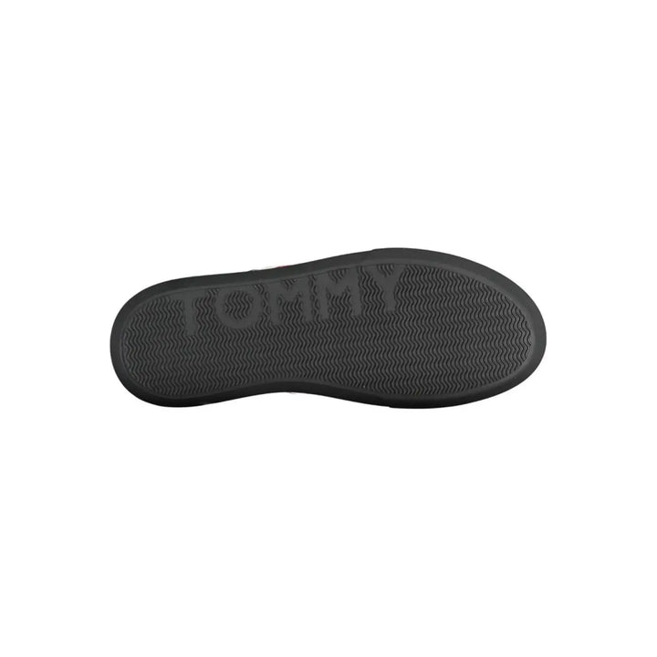Tommy Hilfiger Black Leather Men Sneaker