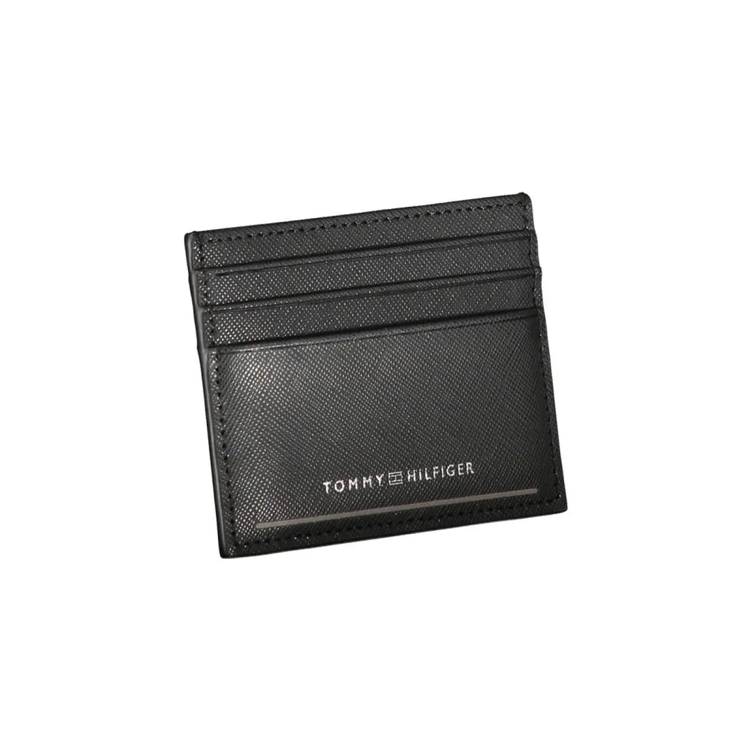 Tommy Hilfiger Black Leather Men Wallet