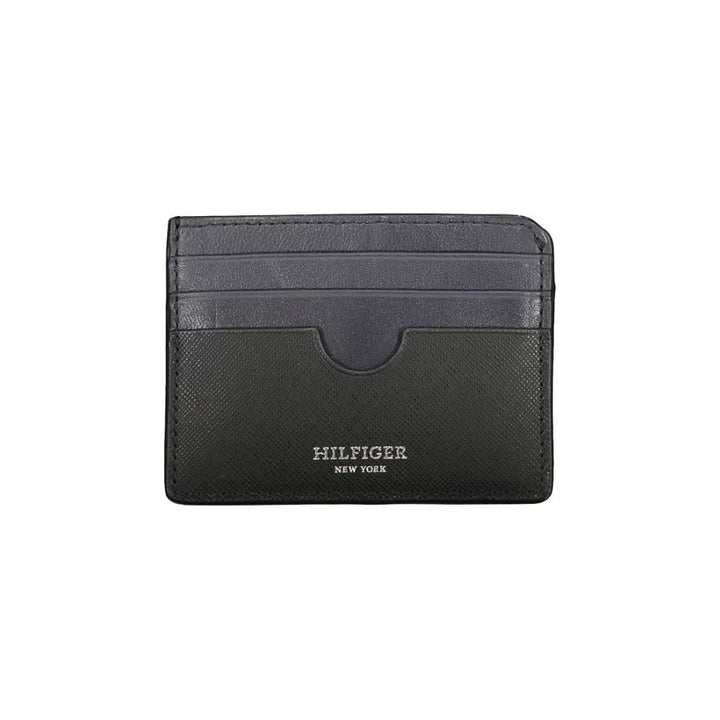 Tommy Hilfiger Black Leather Men Wallet