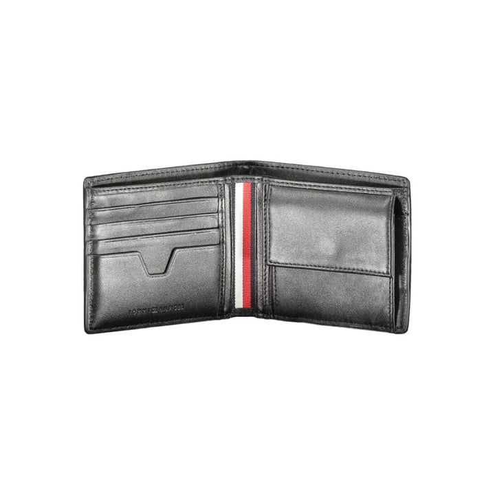 Tommy Hilfiger Black Leather Men Wallet