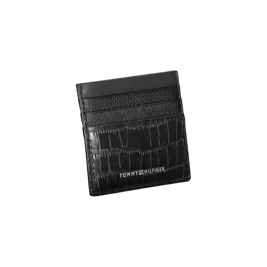 Tommy Hilfiger Black Leather Mens Wallet