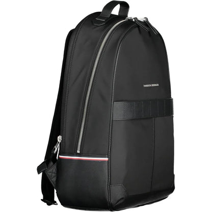 Tommy Hilfiger Black Polyester Backpack