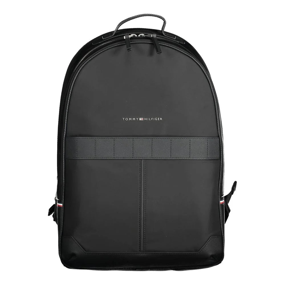 Tommy Hilfiger Black Polyester Backpack