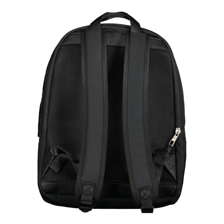 Tommy Hilfiger Black Polyester Men Backpack