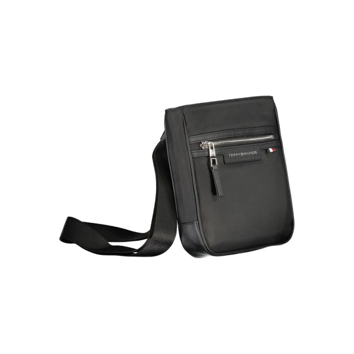 Tommy Hilfiger Black Polyester Men Shoulder Bag