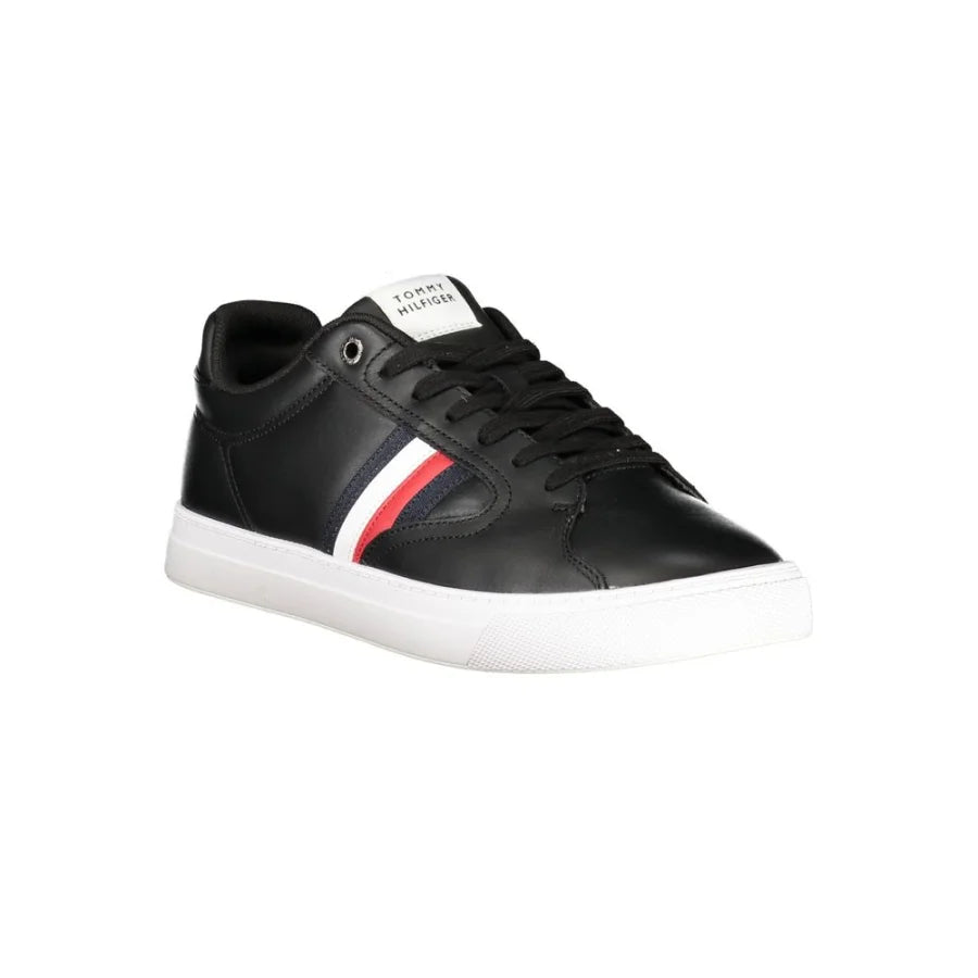 Tommy Hilfiger Black Polyester Men Sneaker