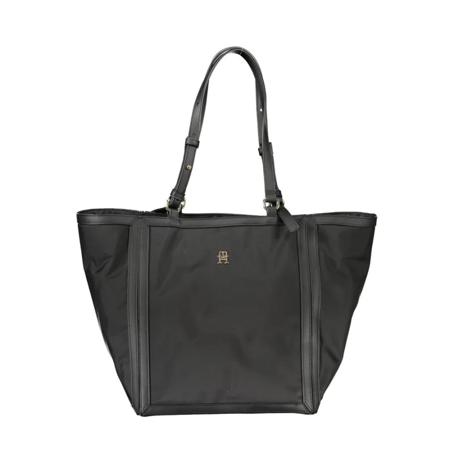 Tommy Hilfiger Black Polyester Women Handbag