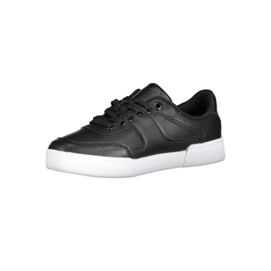 Tommy Hilfiger Black Polyester Women Sneaker