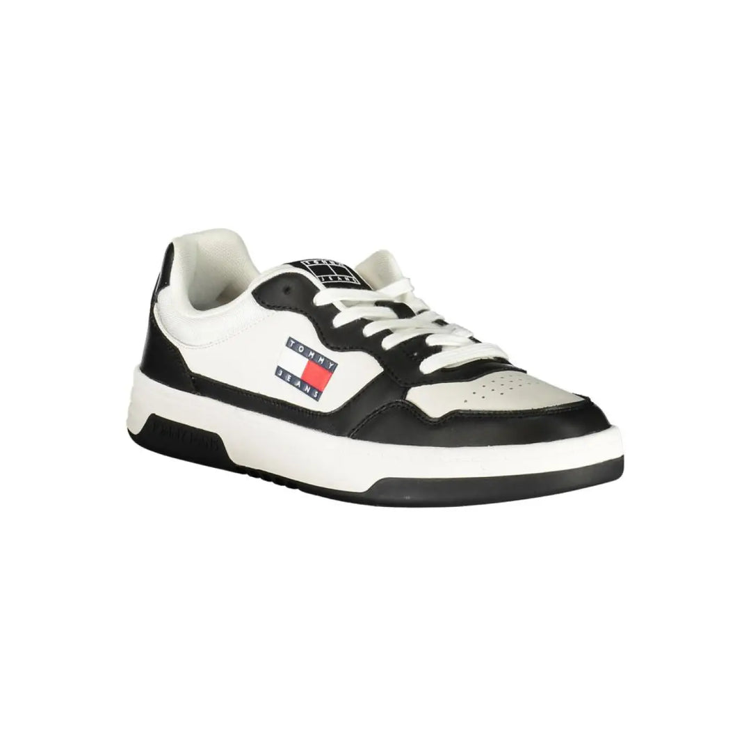 Tommy Hilfiger Black Polyurethane Men Sneaker