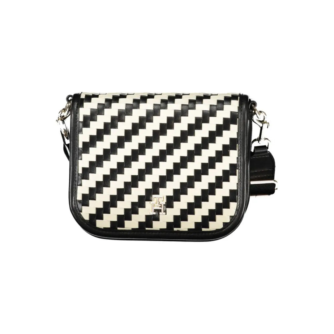Tommy Hilfiger Black Polyurethane Women Handbag