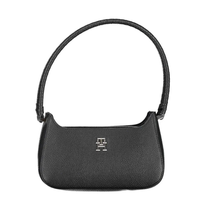 Tommy Hilfiger Black Polyurethane Women Handbag