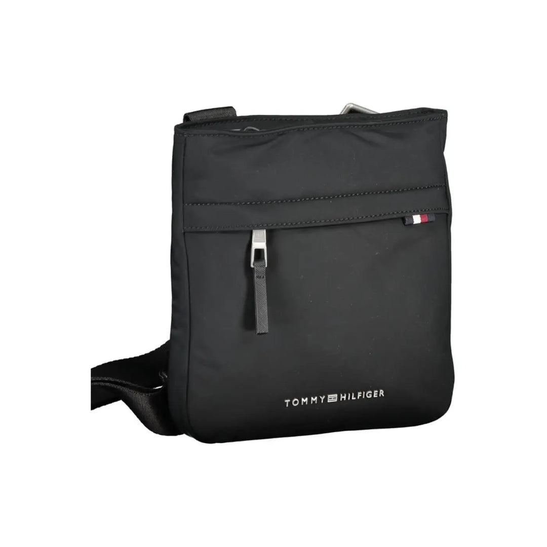 Tommy Hilfiger Black Polyurethane Women Shoulder Bag