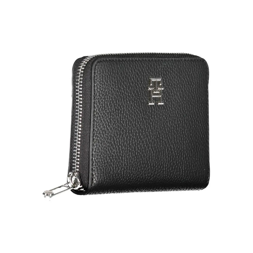 Tommy Hilfiger Black Polyurethane Women Wallet