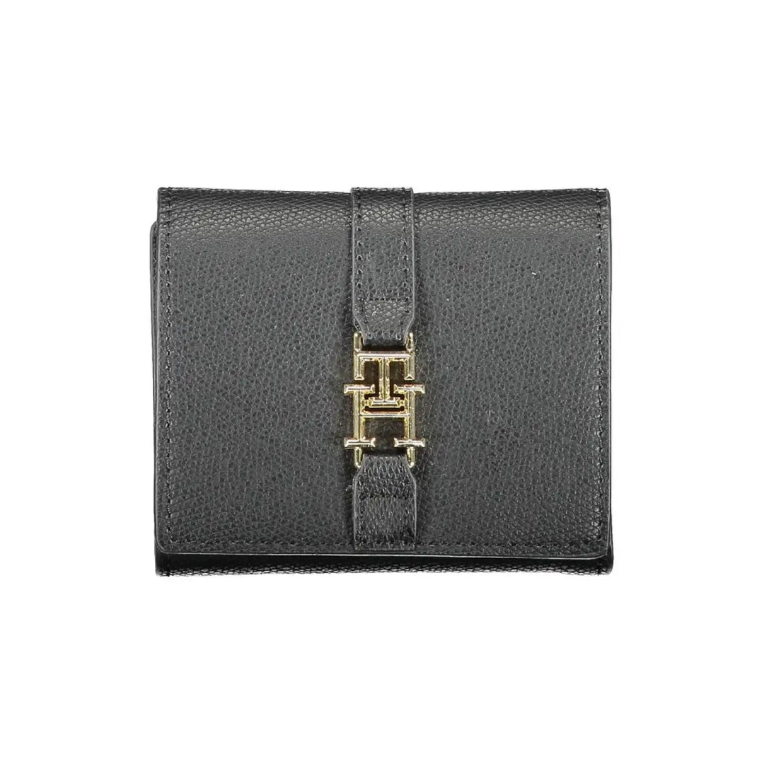 Tommy Hilfiger Black Polyurethane Women Wallet