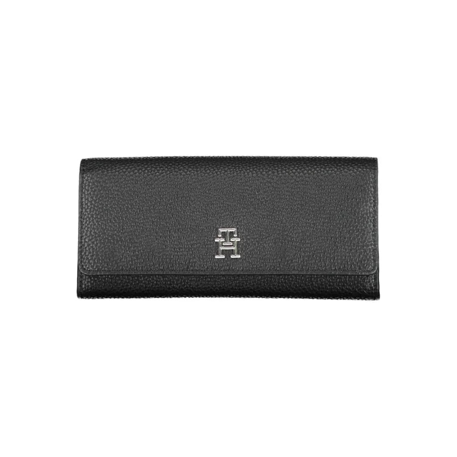 Tommy Hilfiger Black Polyurethane Women Wallet