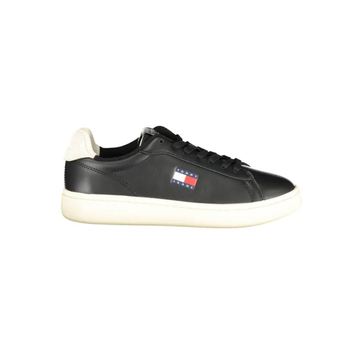 Tommy Hilfiger Black Polyurethane Women’s Sneaker