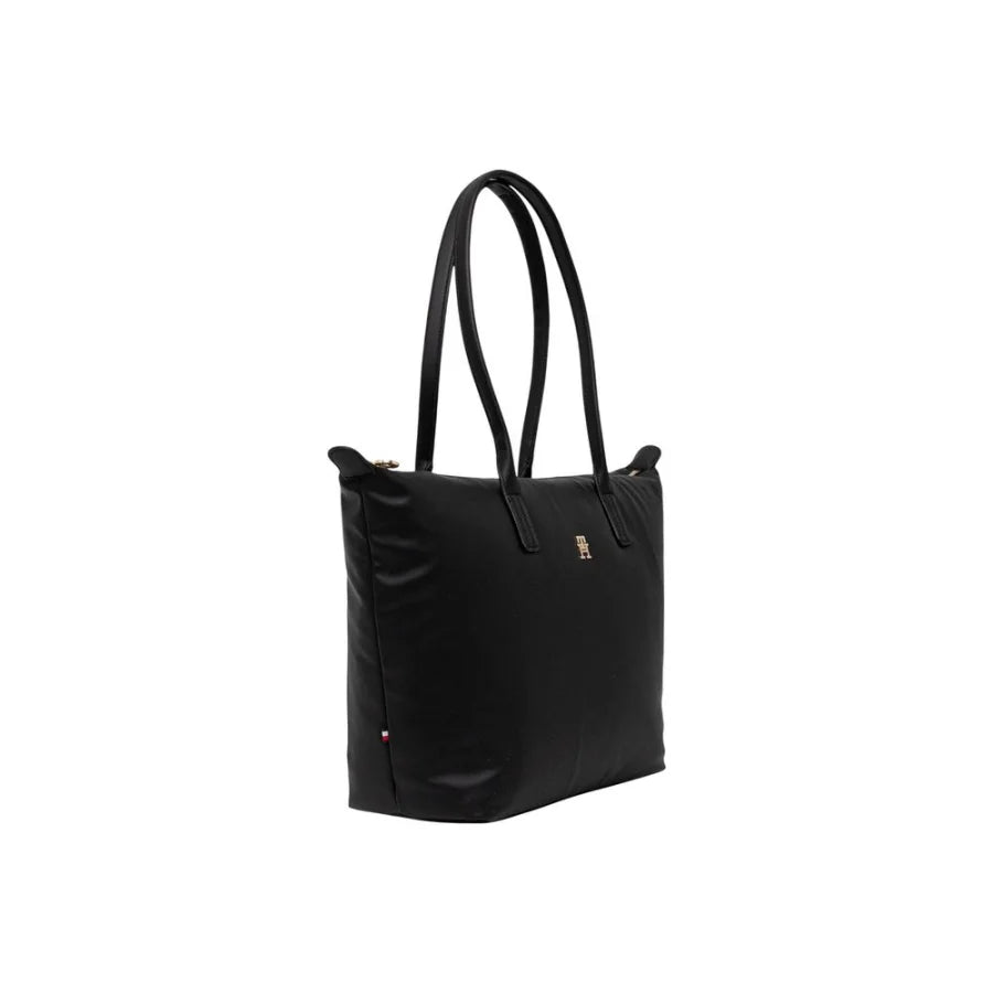 Tommy Hilfiger Black Recycled Polyester Handbag