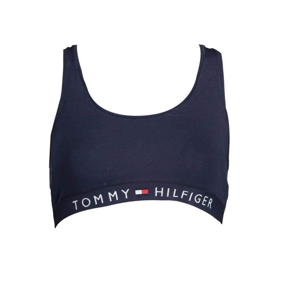 Tommy Hilfiger Blu Cotone Women Sports Bra