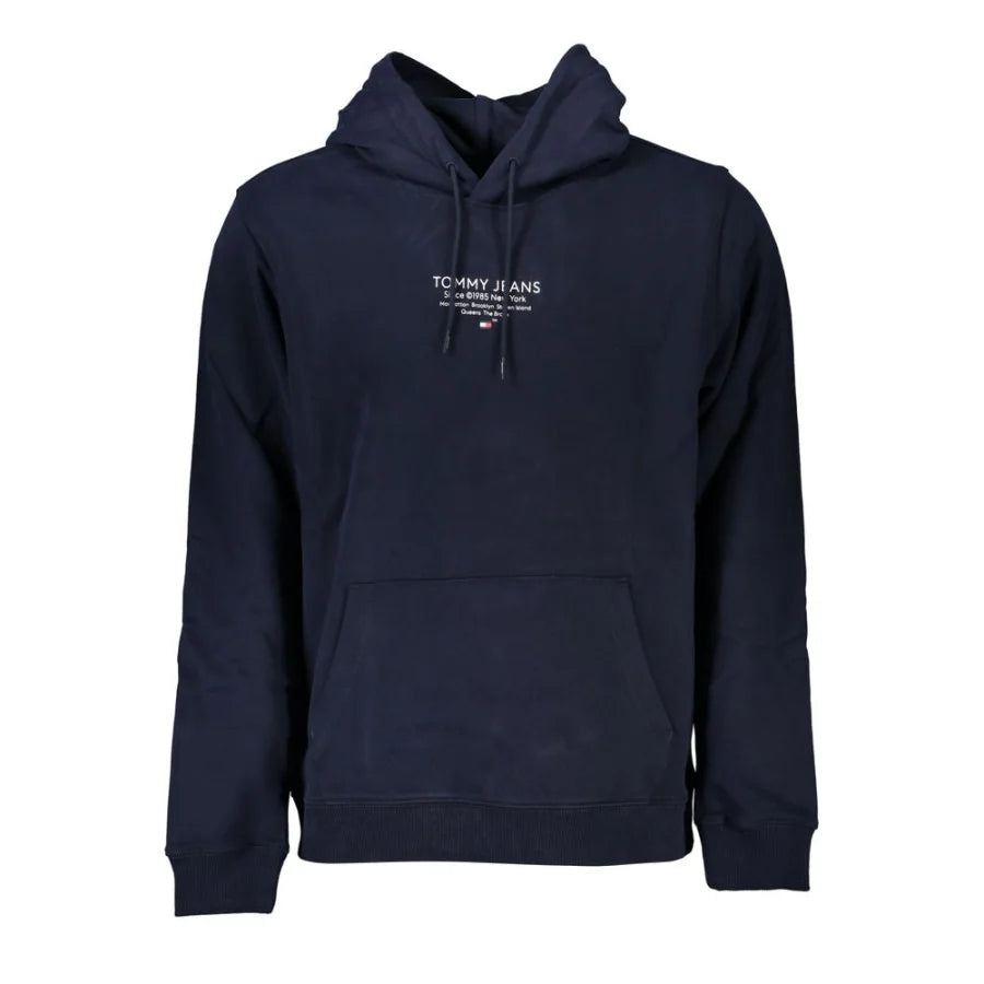 Tommy Hilfiger Blu Cotton Men Sweatshirt