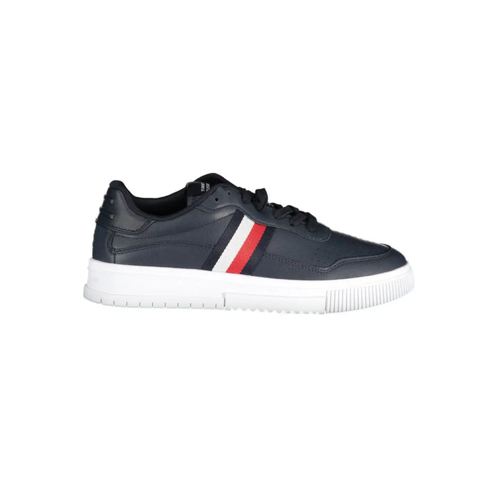 Tommy Hilfiger Blu Leather Men Sneaker