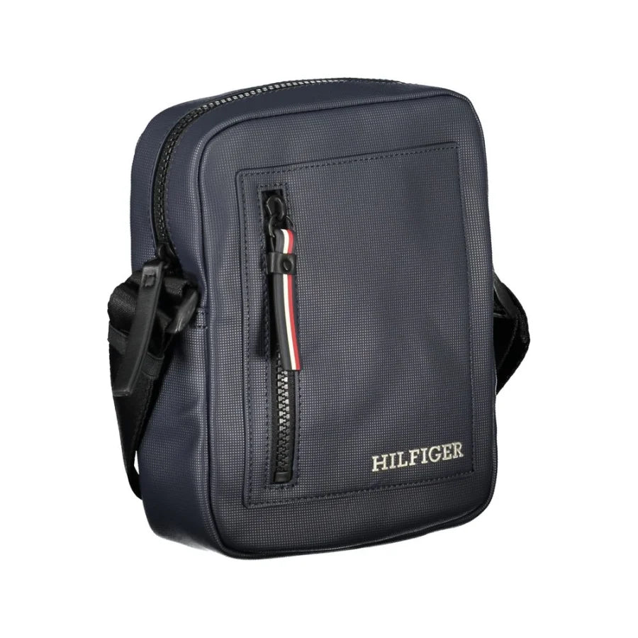 Tommy Hilfiger Blu Poliuretano Men’s Shoulder Bag