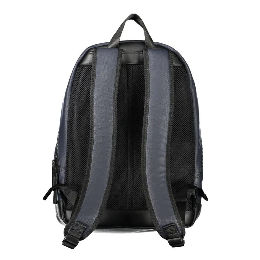Tommy Hilfiger Blu Polyurethane Men Backpack