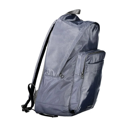 Tommy Hilfiger Blue Backpack with Adjustable Shoulder Straps and Laptop Compartment